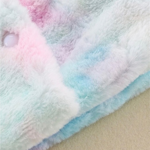 Baby Tie Dye Teddy Coat 6-9 Months - Picture 3 of 3